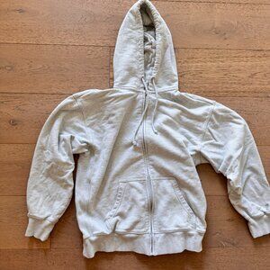 Aritzia TNA Terry Fleece Boyfriend Zip Hoodie, size small
